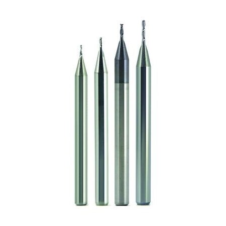 Morse Single End Mill, Center Cutting Miniature Stub Length, Series 5914, 0055 Cutter Dia, 112 Overa 45554
